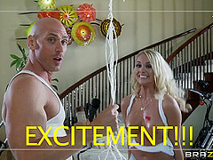 Big Titty Sweepstakes With Johnny Sins, Alexis Monroe. - Brazzers
