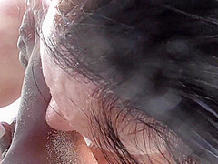 Ebony Pearl Beach Foot Worship Lick the Sand From My Feet