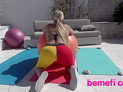 Blonde Gets A Cumshot