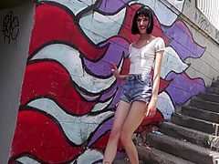 Mina Kali - Small Tits Gets Hard Assfucked In Outdoor