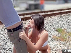 Tyler Steel, Adriana Chechik And Tyler Nixon - Crazy Outdoor Sex Video