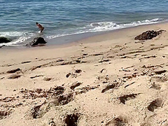 Stepmom Seduces Stepson On Vacation On The Beach (pov)