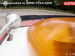 Stunning Milf Rides A Young Stud In The Car With Victoria Pure