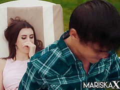 French Teen 18+ Has Her Ass Fucked With Mariska X And Lina Luxa