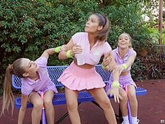 Game, Set, Snatch With Kali Roses, Katana Kombat, Kyler Quinn - Brazzers