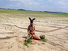 Horny Bunny And Jana Volkova In Her Carrots Hd