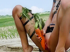Horny Bunny And Jana Volkova In Her Carrots Hd