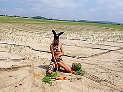 Horny Bunny And Jana Volkova In Her Carrots Hd