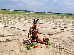 Horny Bunny And Jana Volkova In Her Carrots Hd