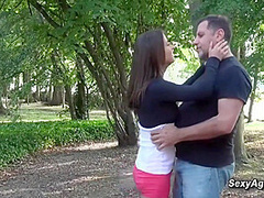 Gabriella Varvara And Philippe Soine - Stepdad Fucks Teen 18+ In Public At The Park