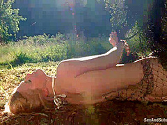 Captured In The Woods: A Featured Presentation: Two Beautiful Blondes Brutally Fucked In The Wild - Kink