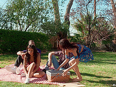 Sneaking Two Dicks At The Bff's Picnic With Van Wylde, Ryan Reid, Dan Damage, Beca Barbie - Brazzers