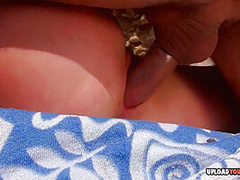 Irresistible Bitch At The Beach Gets Tag - High-quality