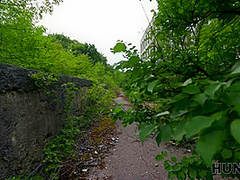 HUNT4K. Sexy Russian slut got horny and cheated on her boyfriend with a stranger in public