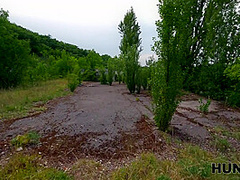 HUNT4K. Sexy Russian slut got horny and cheated on her boyfriend with a stranger in public