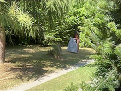 HUNT4K. Rough outdoor sex with a lot of cum between a teen and an older guy