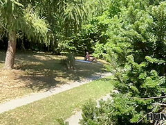 HUNT4K. Rough outdoor sex with a lot of cum between a teen and an older guy