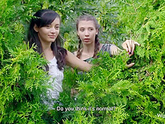 Hottest And In An Incredible Foursome In A Public Park With Elle Rose, Stephanie Moon And Shrima Malati