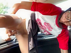 I Got Horny While Driving So I Stop To Fuck My Dildo In The Car For A Bit With Viva Athena