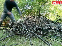 Fabrice Triple And Richard Langin In French Slut Stepmommy Rides Two Dicks In The Forest