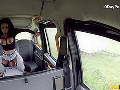Busty Latina Creampied In Cab