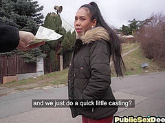 Pickedup latina cocksukcing in POV