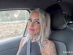 Fuck me on the Beach! Horny MILF Sophie Logan fucked by Jean Pallett at SalsaXXX