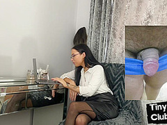 Spex amateur mocking small dong loser