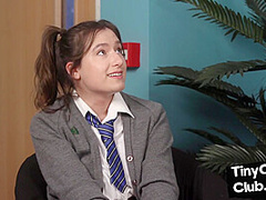 Upskirt mocking domina teases small dick incel