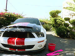 Car Wash Sex With James Deen, Nikki Delano - Brazzers