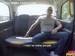 A Female Cant Take Her Eyes Off A Mans Huge Cock And Big Balls With Taxi Driver