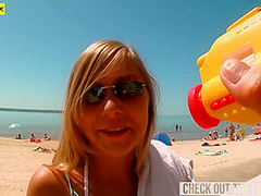 Naughty Blonde Loves To Fuck A Stranger